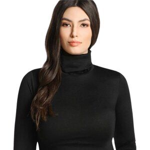 SHEIN Black Long Sleeve Turtleneck Top – Size 0XL